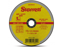 Disco Abrasivo de Corte 178x1,6x22,23cm - Starrett