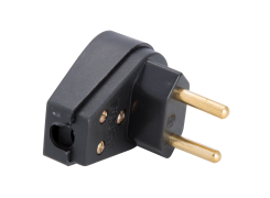 Plug Angular Preto 20A 2P 57403009 -  TRAMONTINA