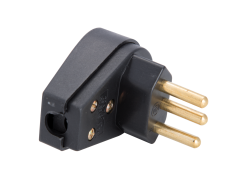 Plug Angular Preto 20A 2P+T 57403/011 - TRAMONTINA