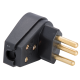 Plug Angular Preto 20A 2P+T 57403/011 - TRAMONTINA