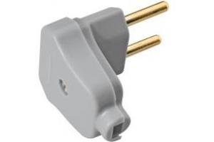 Plug angular 2P 10A PR/BR 57412905 Tramontina