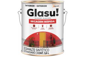 Tinta Esmalte Secagem Mais Rápida 3,6L Brilhante Cores - Glasu