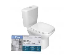 Kit Bacia Com Caixa Acoplar + Acessorios Flex - Deca