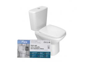 Kit Bacia Com Caixa Acoplar + Acessorios Flex - Deca