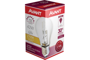 lampada Bulbo Halogena 70W 220V A55 - Avant