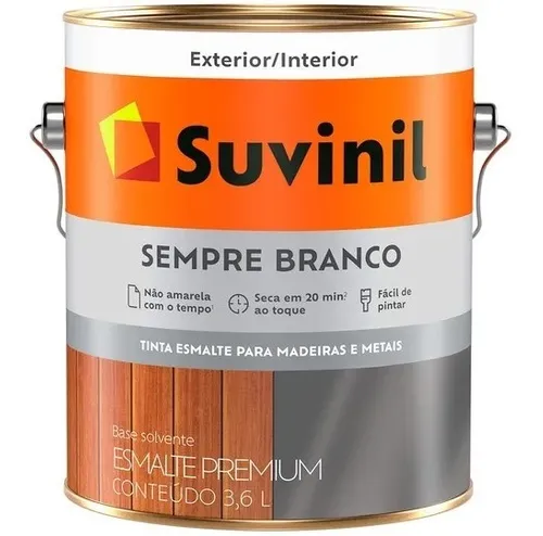 Tinta Esmalte Sintético Sempre Branco 3,6L Acetinado - Suvinil